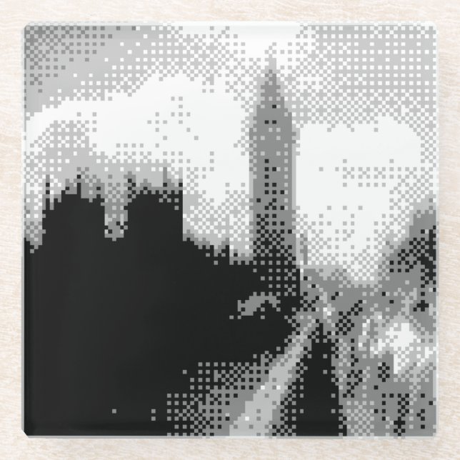 Big ben und Parlament Glasuntersetzer (Vorderseite)