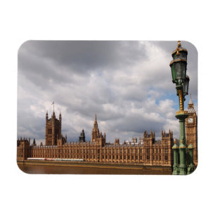 Big Ben und Parlament im London-Rechteckmagneten Magnet