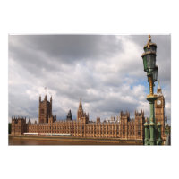 Big Ben und Parlament im Londoner Foto drucken