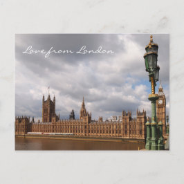 Big Ben und Parlament Liebe aus London Postkarte