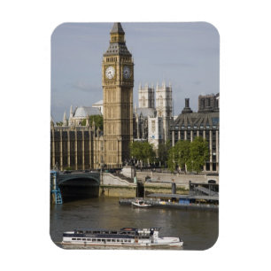 Big Ben und Themse River Magnet