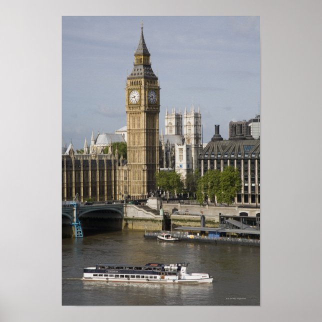 Big Ben und Themse River Poster (Vorne)
