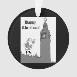 Big Ben Vintag Santa London Weihnachten Ornament