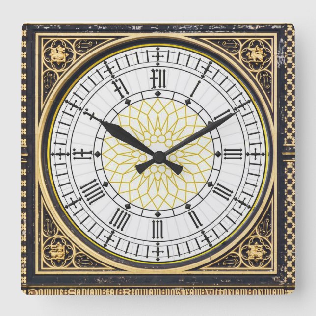 Big ben Wall Clock Quadratische Wanduhr (Vorderseite)