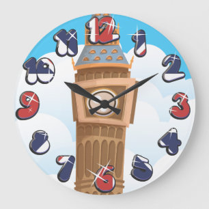 Big Ben Westminster Uhrturm Große Wanduhr