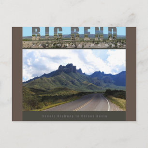 BIG BEND NAT’L PARK-Texas-the-Becken Postkarte