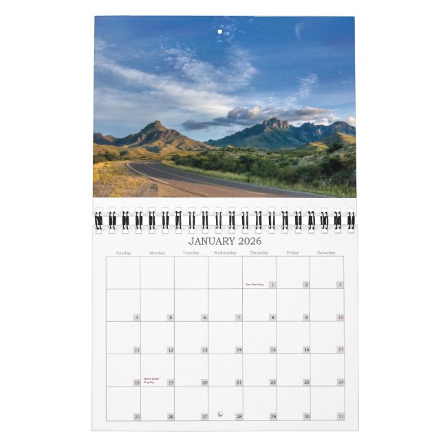 Big Bend National Park Calendar Kalender (Jan 2026)