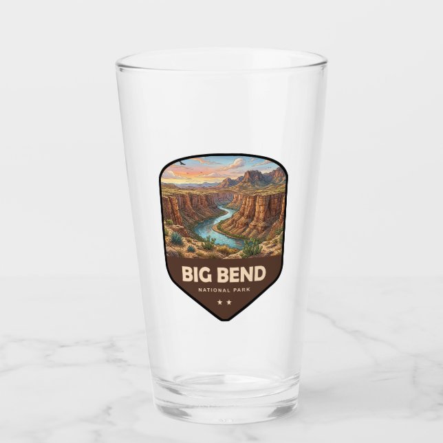 Big Bend National Park Schild Glas (Vorderseite)