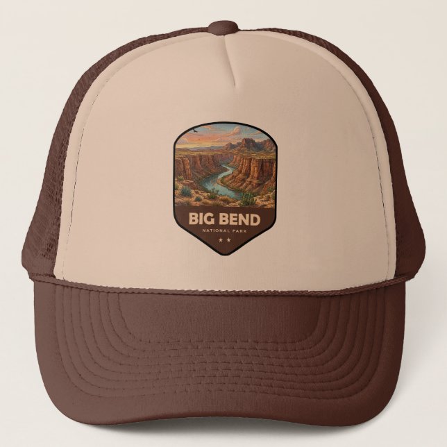 Big Bend National Park Schild Truckerkappe (Vorderseite)
