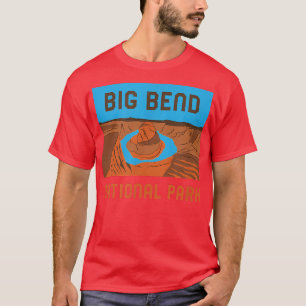 Big Bend National Park Teas Minimalist Retro Graph T-Shirt