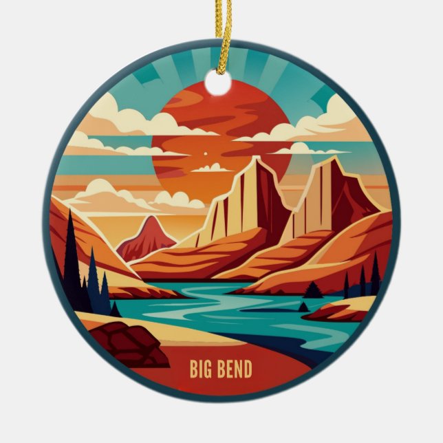 Big Bend National Park Texas Keramik Ornament (Vorne)