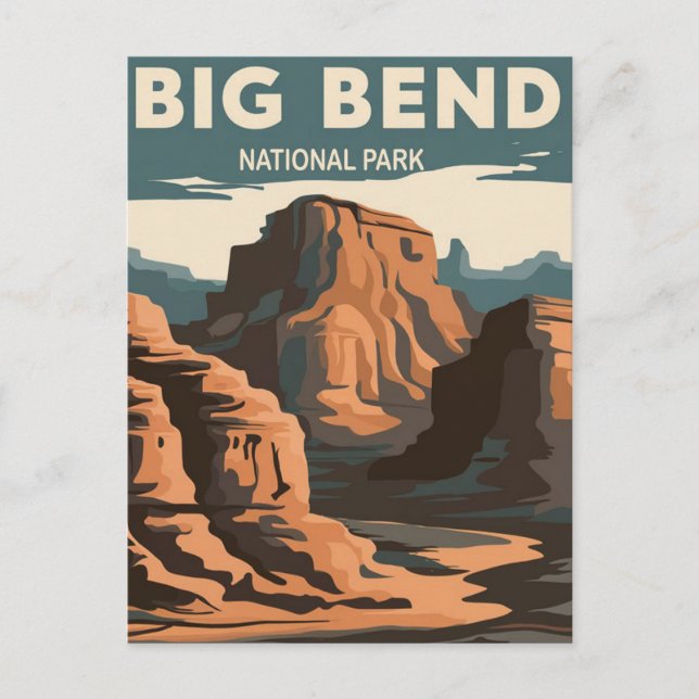 Big Bend National Park Texas Postkarte (Vorderseite)