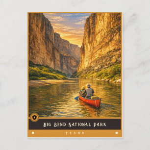 Big Bend National Park Texas   Vintage Ansichtskar Postkarte