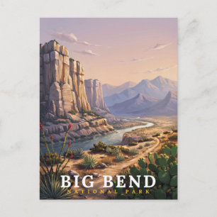 Big Bend National Park Texas Wüstenlandschaft Postkarte