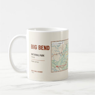 Big Bend National Park Wanderweg Karte Tasse