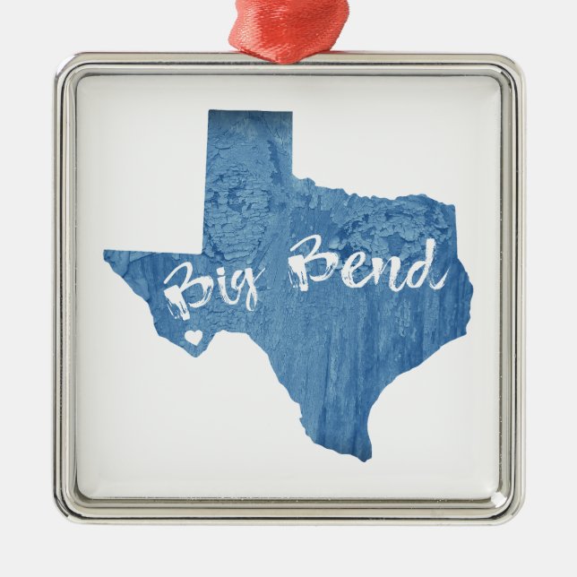 Big Bend National Park Wood Gran Ornament Aus Metall (Vorne)