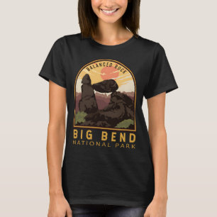 Big Bend Nationalpark Balanced Rock Vintag Emble T-Shirt