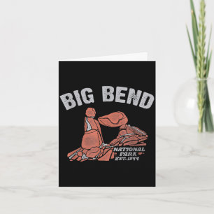 Big Bend Nationalpark Balanced Rock Vintage Karte