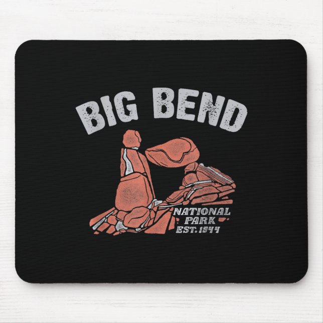 Big Bend Nationalpark Balanced Rock Vintage Mousepad (Vorne)