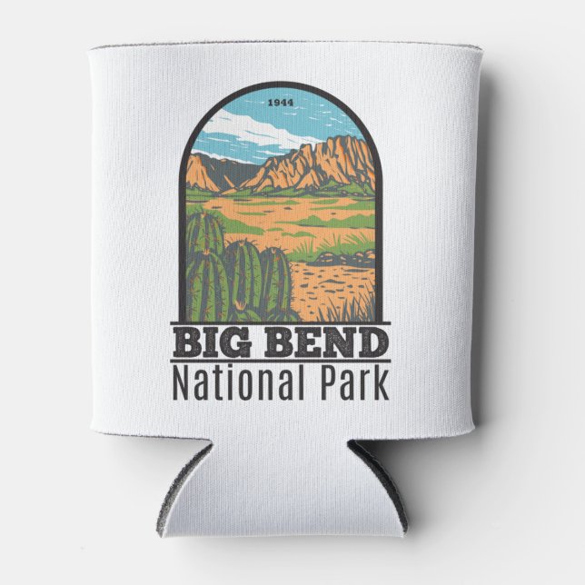 Big Bend Nationalpark Chihuahuan Wüste Vintag Dosenkühler (Vorderseite)