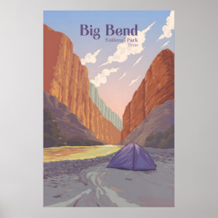 Big-Bend-Nationalpark Reiseplakat Poster