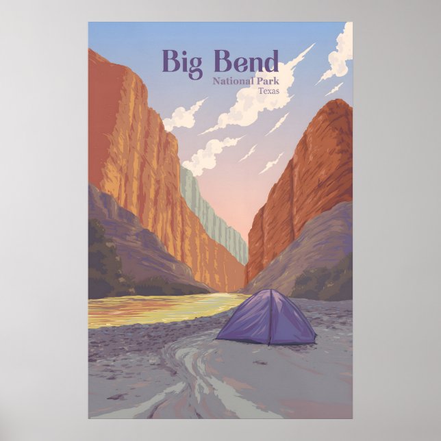 Big-Bend-Nationalpark Reiseplakat Poster (Vorne)
