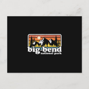 Big Bend Nationalpark Retro Camping Postkarte