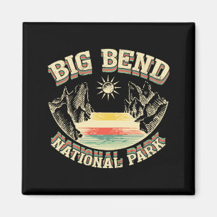 Big Bend Nationalpark Retro Magnet