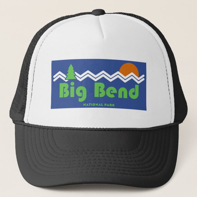 Big Bend Nationalpark Retro Truckerkappe (Vorderseite)