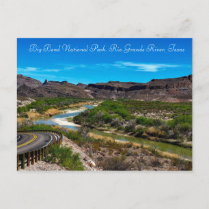 Big Bend Nationalpark Rio Grande River Texas Postkarte