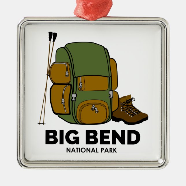 Big Bend Nationalpark - Rucksack Ornament Aus Metall (Vorne)