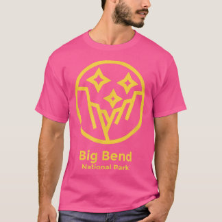 Big Bend Nationalpark Teatro Minimalistisch Retro  T-Shirt