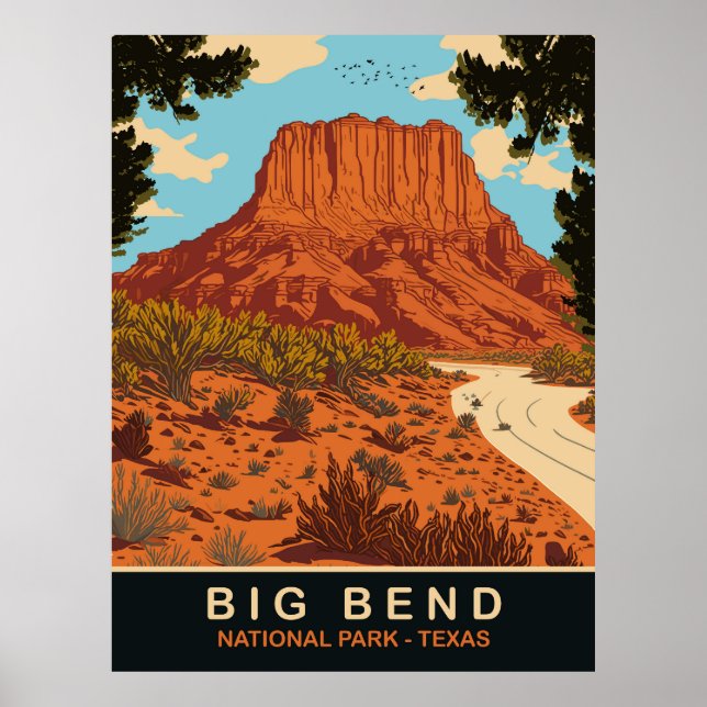 Big Bend, Nationalpark, Texas, Reisen Poster (Vorne)