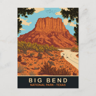 Big Bend, Nationalpark, Texas, Reisen Postkarte