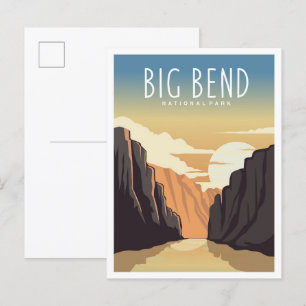 Big Bend Nationalpark Texas Reisevorführung Postkarte