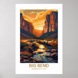 Big Bend Nationalpark Texas USA Nationalparks Poster