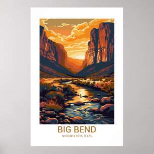 Big Bend Nationalpark Texas USA Nationalparks Poster