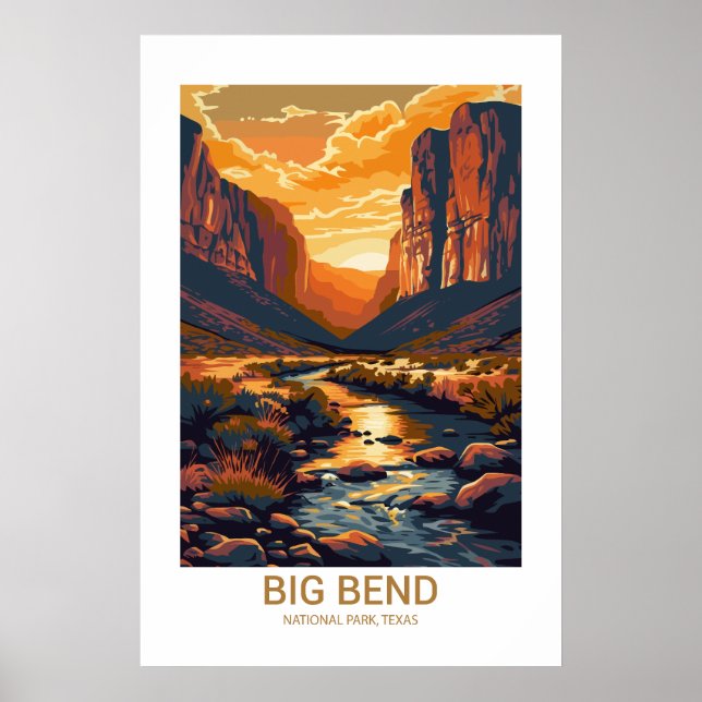 Big Bend Nationalpark Texas USA Nationalparks Poster (Vorne)