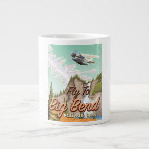 Big Bend Nationalpark Vintage-Reiseposter Jumbo-Tasse