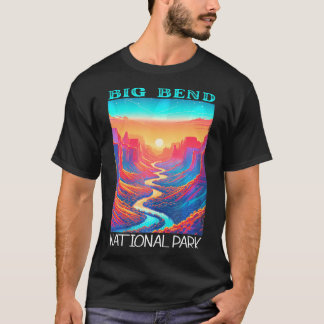 Big Bend Nationalpark Vintages Wandern im Camping T-Shirt