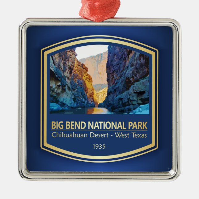 Big Bend NP (PF1) Ornament Aus Metall (Vorne)
