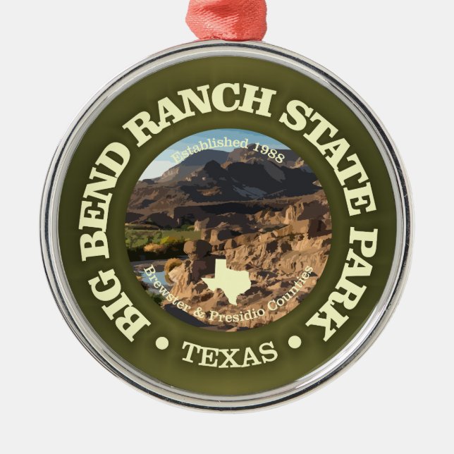 Big Bend Ranch SP Ornament Aus Metall (Vorne)