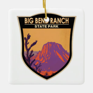 Big Bend Ranch Staat Park Texas Vintag Keramikornament