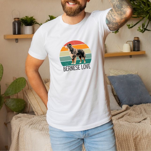 Big Bernese Love: Retro Circle Tee for Dog Enthusi (Von Creator hochgeladen)