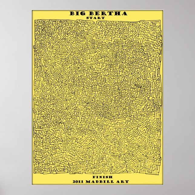 Big Bertha Maze Poster (Vorne)