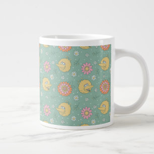 Big Bird   Good Vibes Blumenmuster Jumbo-Tasse