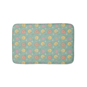 Big Bird   Good Vibes Floral Pattern Badematte