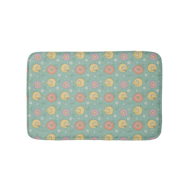Big Bird | Good Vibes Floral Pattern Badematte (Vorderseite)