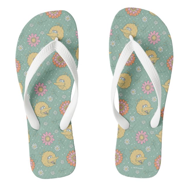 Big Bird | Good Vibes Floral Pattern Flip Flops (Fußbett)