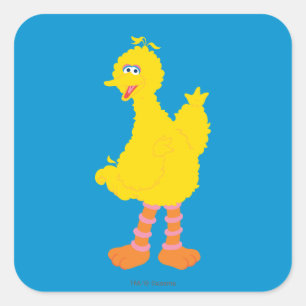 Big Bird Graphic Quadratischer Aufkleber